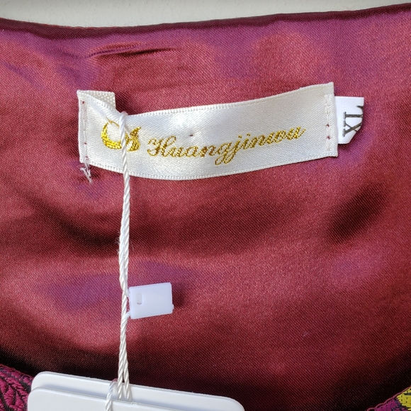 NWT Coeur de Vague Peacock Print Fit & Flare Dress - Picture 6 of 8